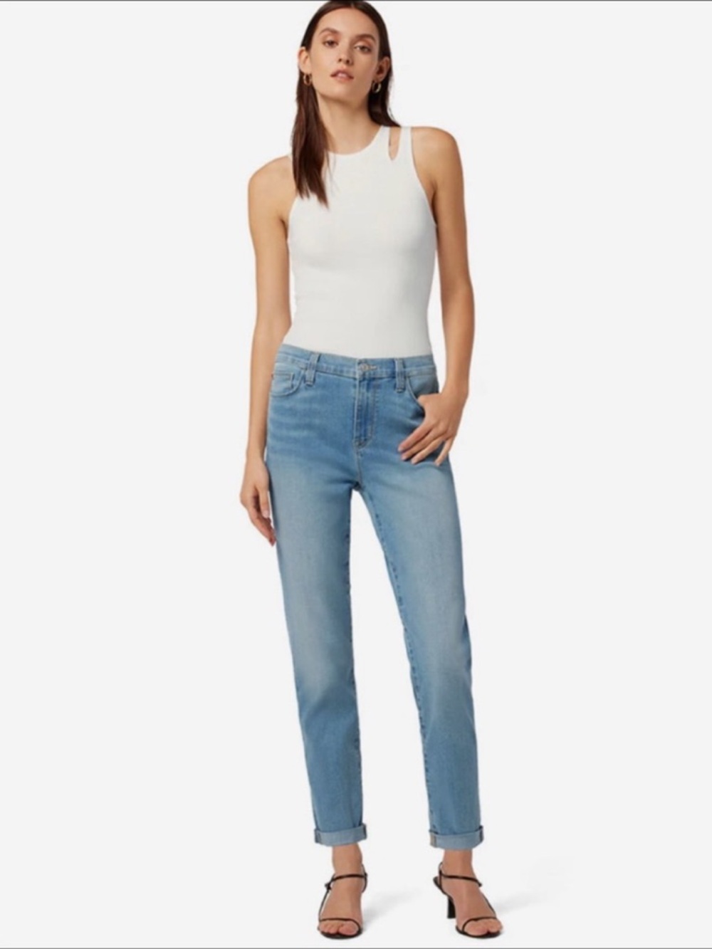 Hudson Natalie Mid-Rise Slim Boyfriend Jeans